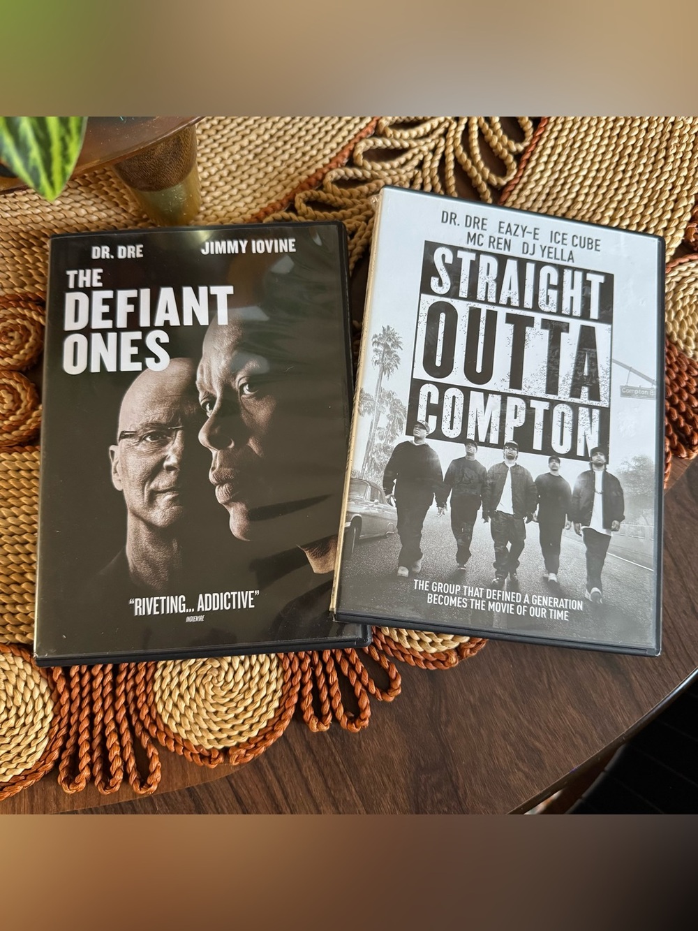 Dr. Dre The Defiant Ones & Straight Outta Compton DVDs